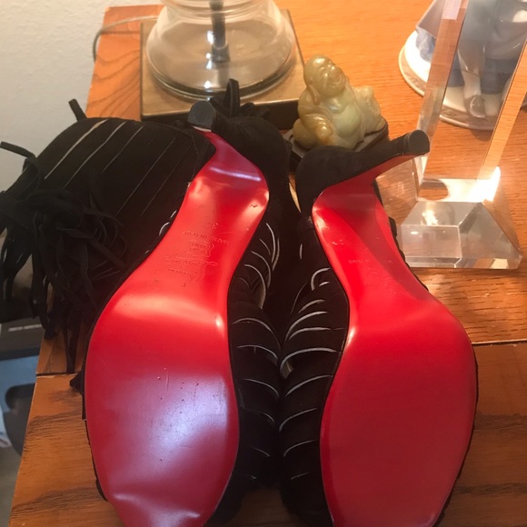 CHRISTIAN LOUBOUTIN fringe booties - Picture 5 of 8